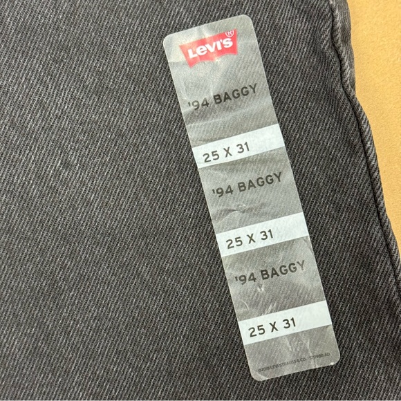 LEVIS 94 BAGGY JEANS BLACK - Picture 7 of 10